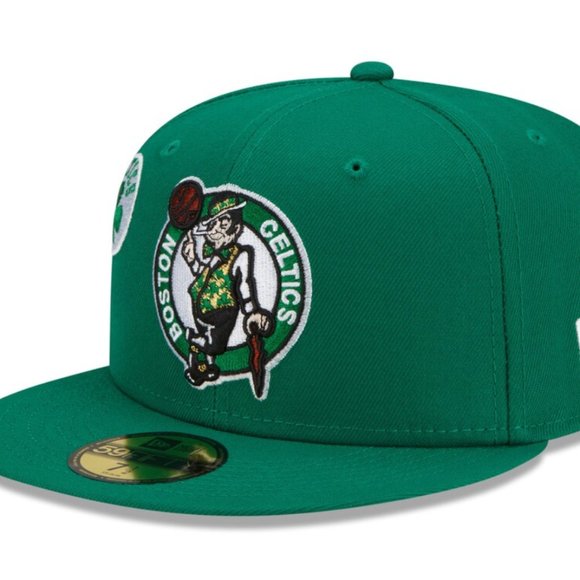 New Era Boston Celtics City Cluster 59FIFTY Fitted Hat Green - Picture 5 of 7
